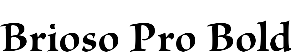 Brioso Pro Bold Subhead Font Download Free